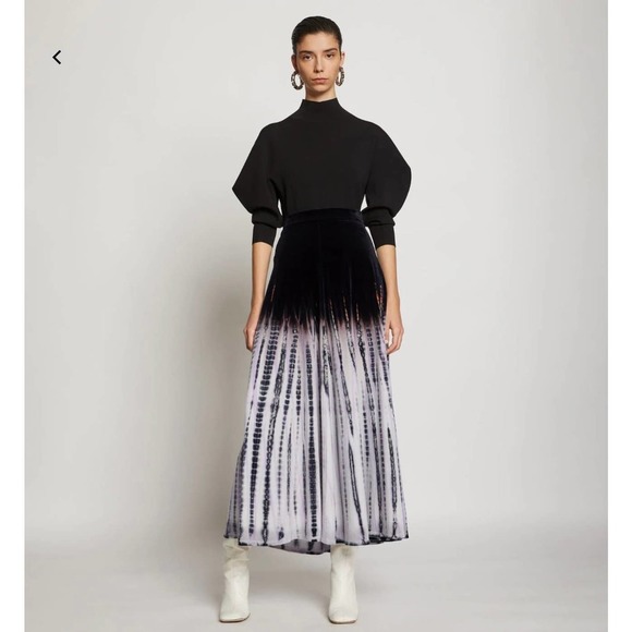 Proenza Schouler Velvet Tie Dye skirt NWT size xsmall - Picture 1 of 11